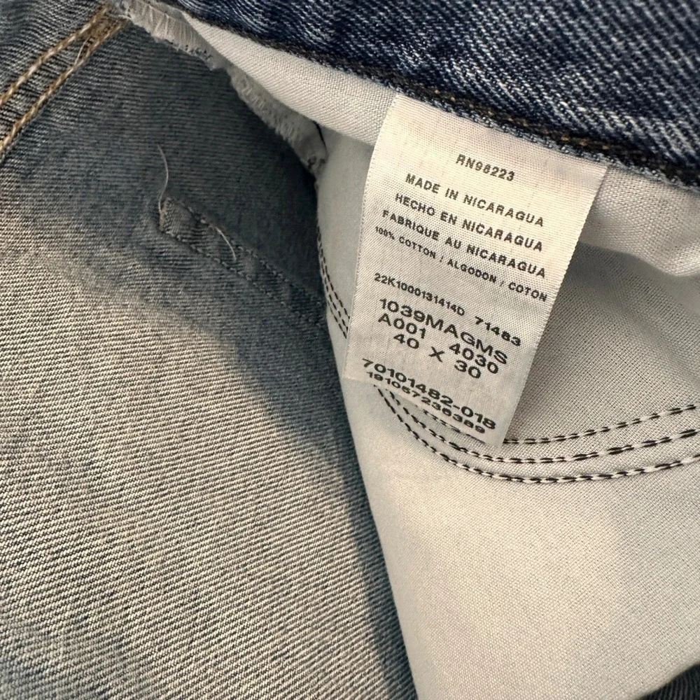 Magellan Jeans Mens 40x30 Outdoors Blue Good Straight Leg Cotton 1039MAGMS